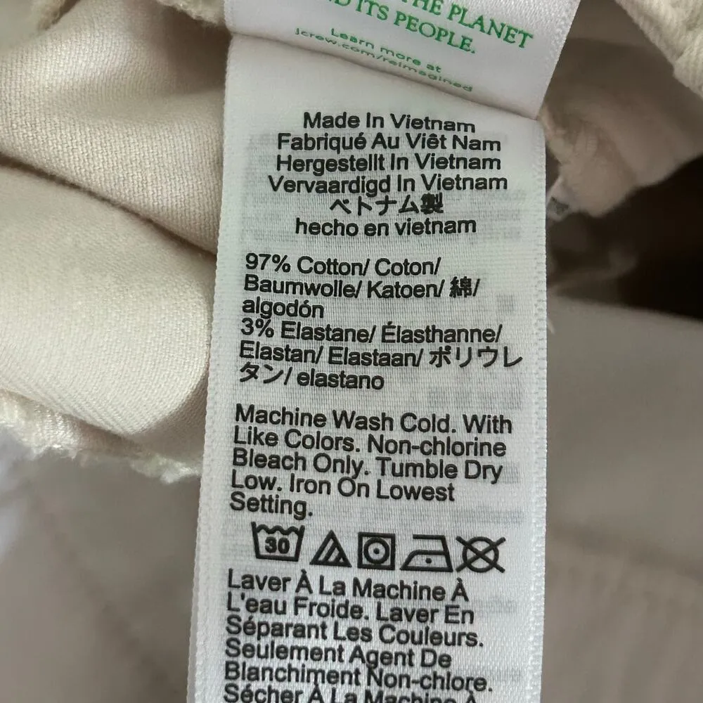 J. Crew Women's Straight Leg High Rise Kate Chino Khaki Pants Size 16 New - Image 9