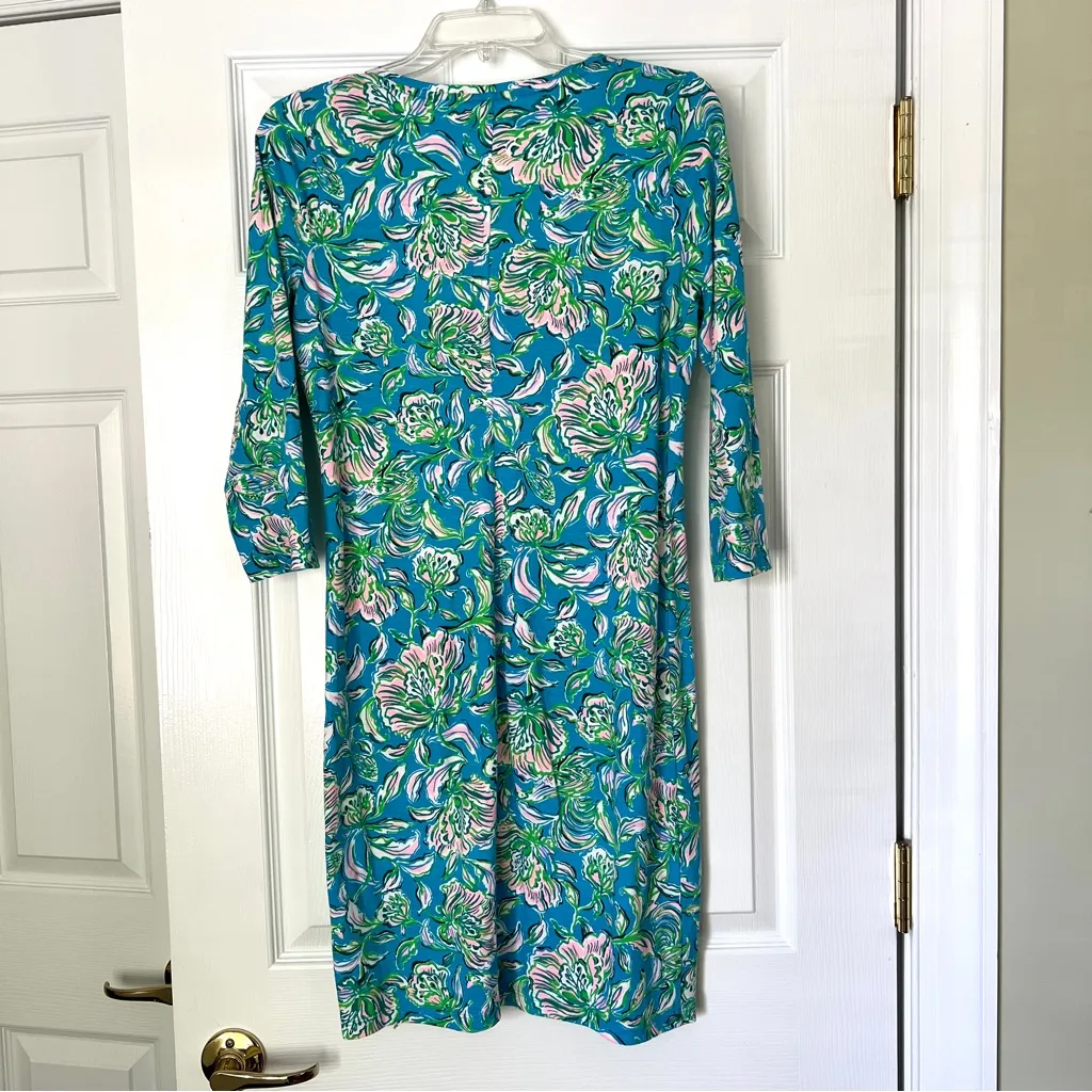 Lilly Pulitzer Tessa dress in Cumulus Blue Chick Magnet Small - Image 5