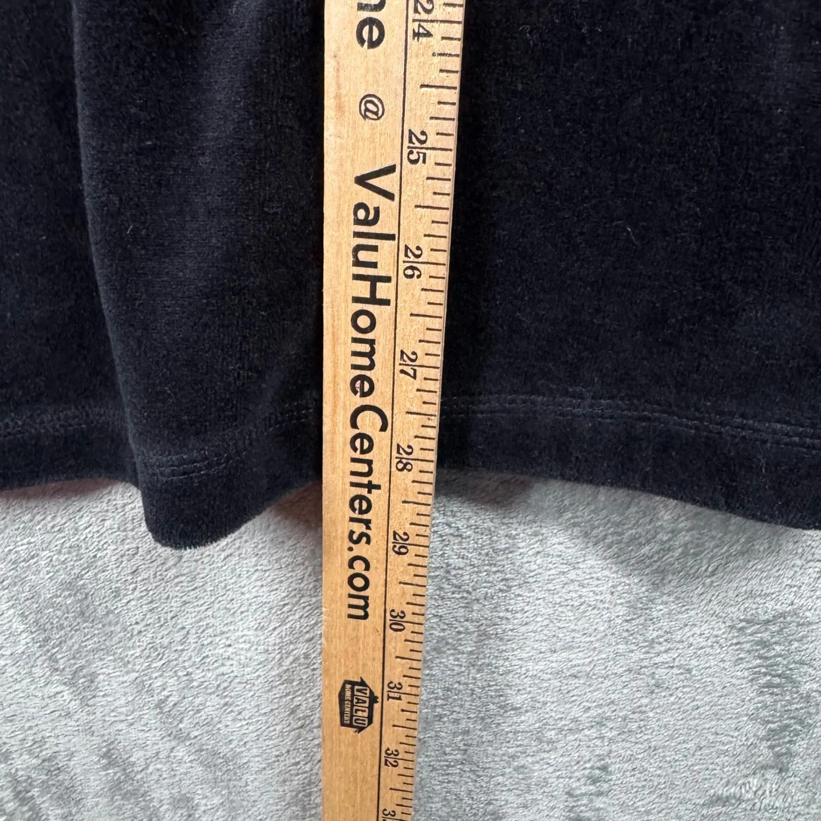 Catherines Hoodie Womens Black Velour Zip Up Sweatshirt Plus Size 2X Casual - Image 8