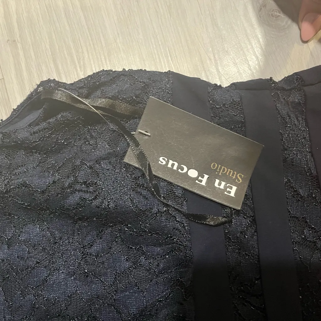 New Enfocus‎ Studio Navy Lace Dress - Image 3