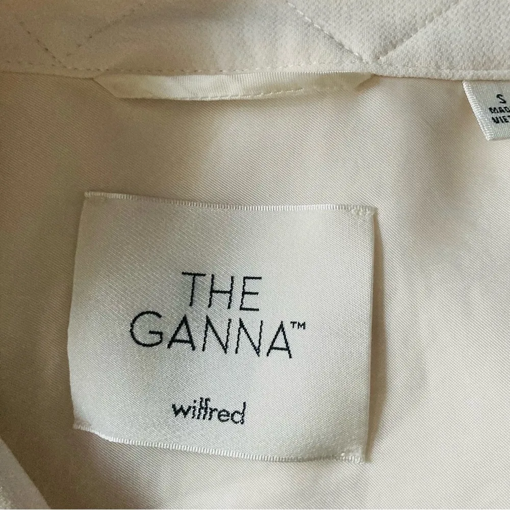 Wilfred Aritzia  “The Ganna” cream colored shacket. Size Small. - Image 4