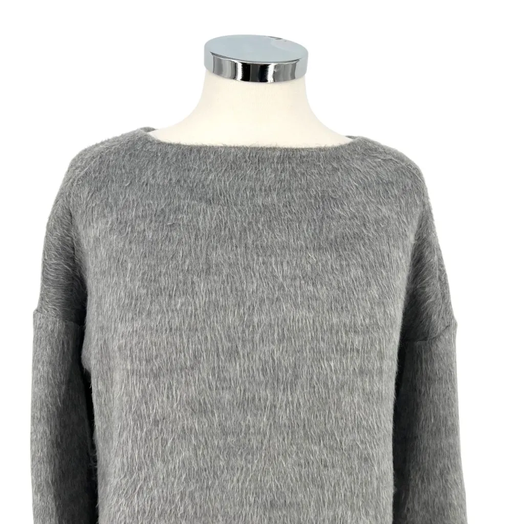 Theory  Textured Cozy Pullover Classic Sweater Gray Size Medium - Image 2
