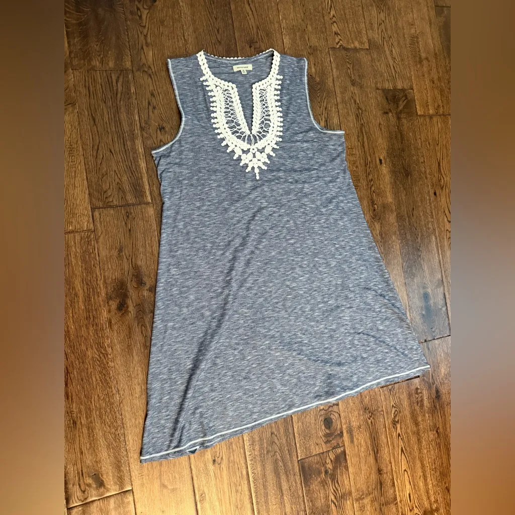 Max Studio Dress Blue/White - Image 5