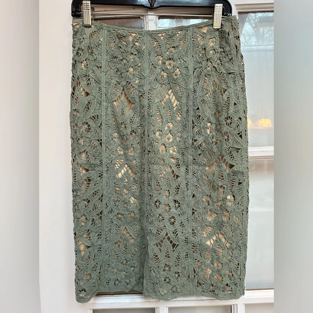 Vintage Betsey Johnson 90’s Lace Crochet Fairy Grunge Boho Pencil Skirt Size 4 - Image 3