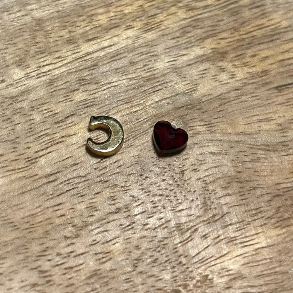 Origami Owl Gold Initial Letter Crystal “C” Charm & Red Crystal Heart Charm - Image 8