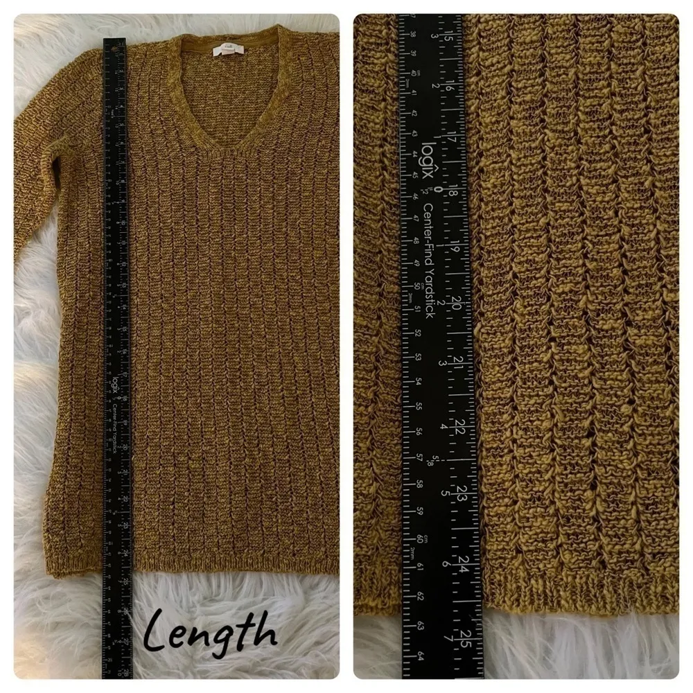 J. Jill Textured Open Stitch V Neck Top Style 223531 - Image 9