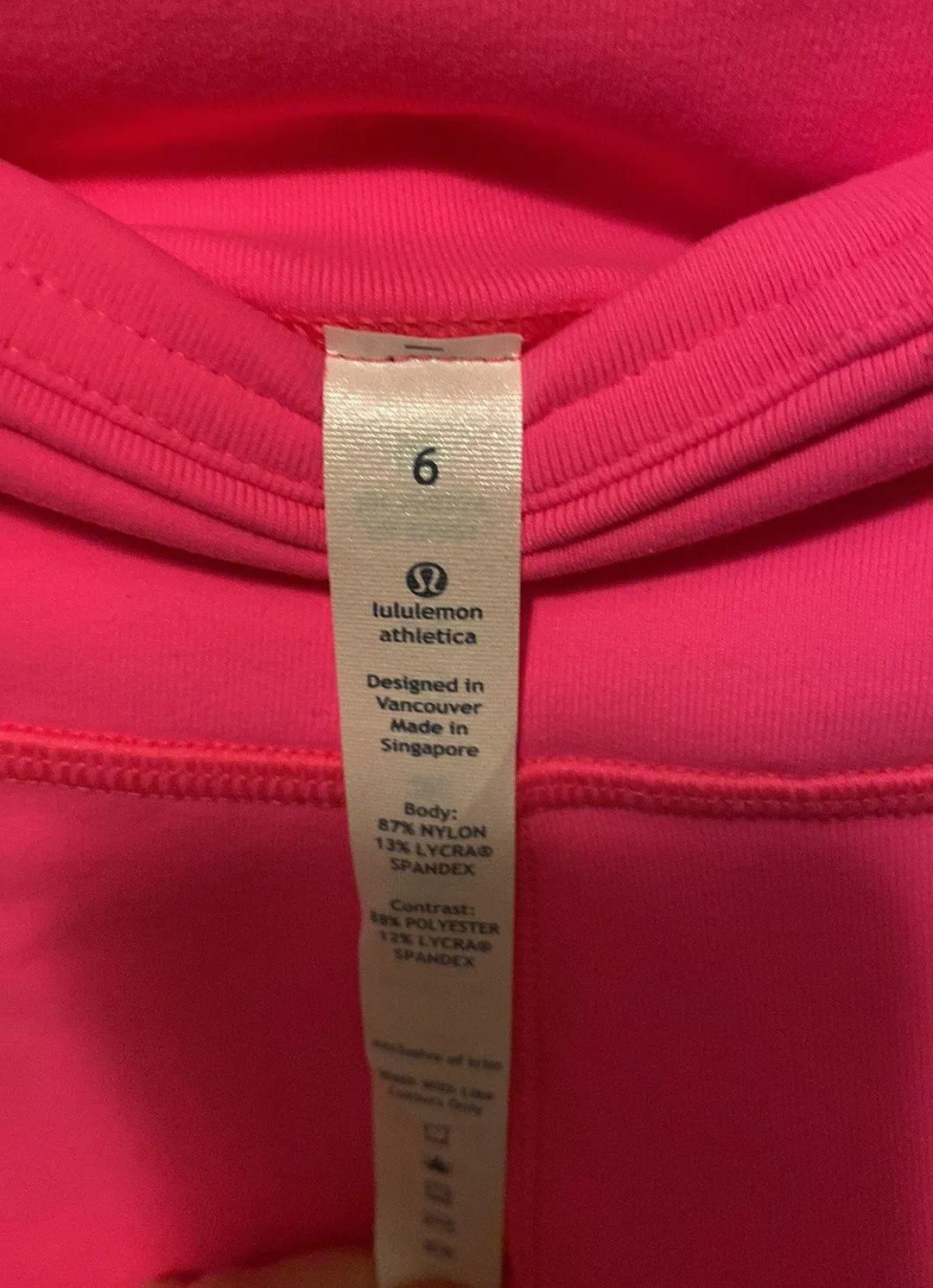 Lululemon Pink Power Flow Crops Size 6 - Image 6
