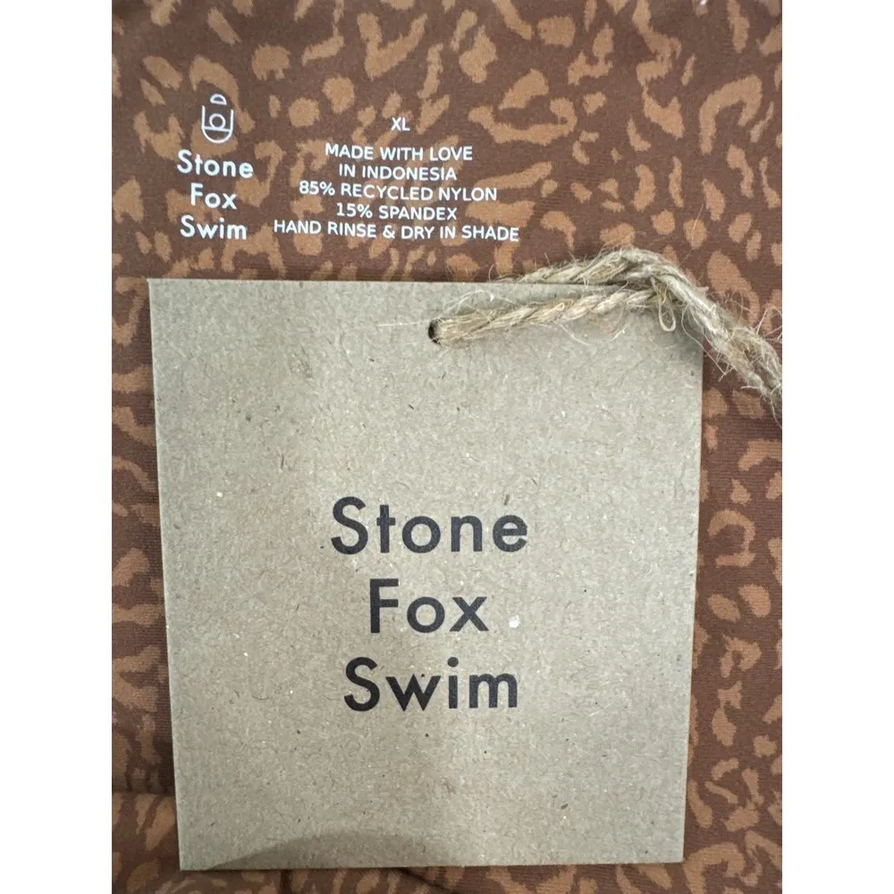 Stone Fox SWIM‎ Roca Bottom in Wild Cat XL NWT - Image 8