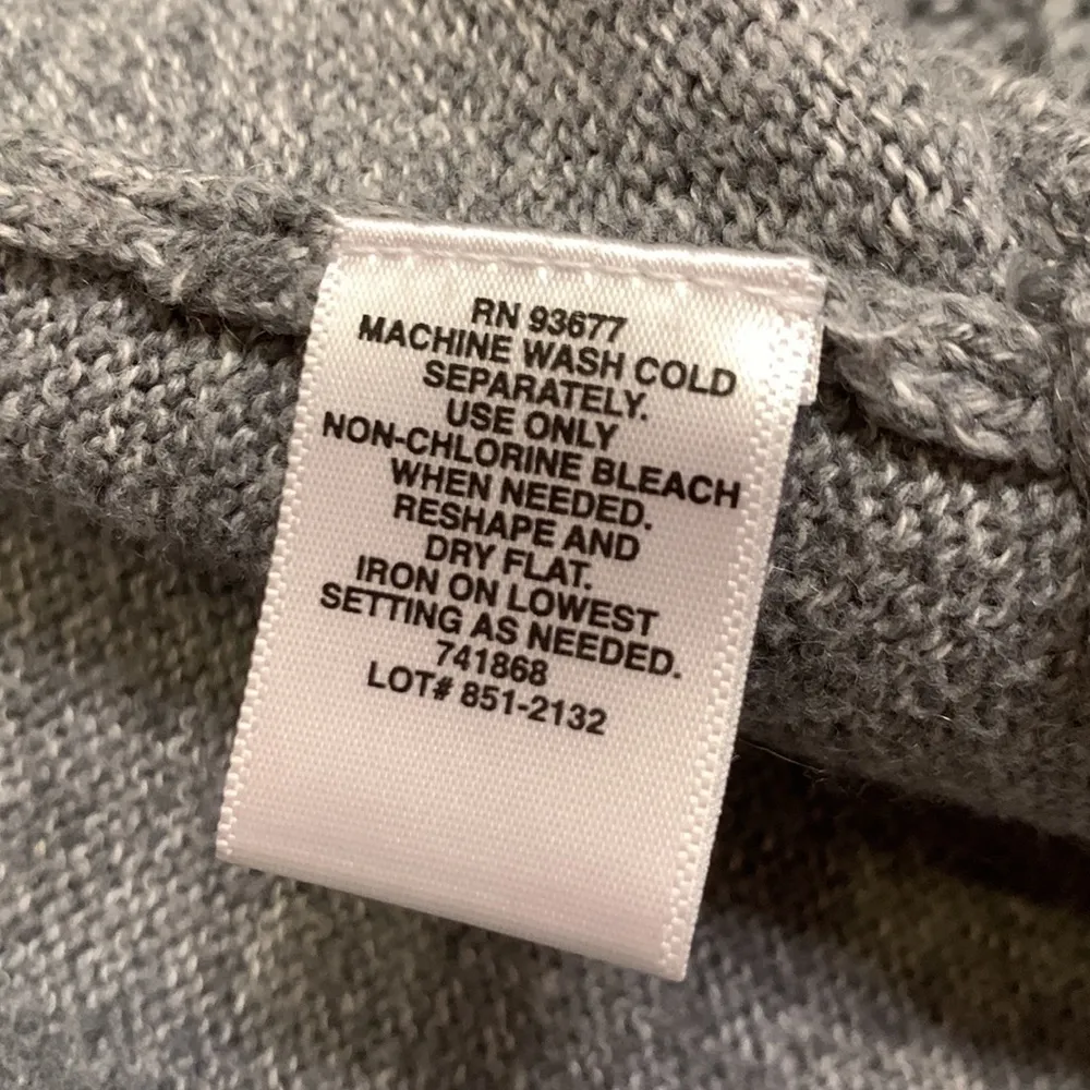 Liz Claiborne open front cardigan sweater cable detail XL - Image 5