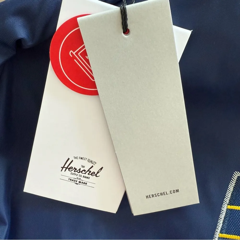 Herschel Supply Co Indiana Pacers Backpack NBA Fan Gear Gift Satin Navy Blue - Image 2