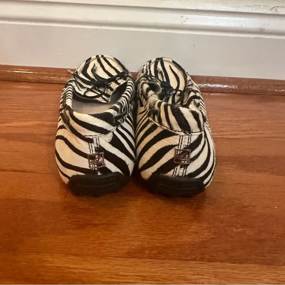 Sperry Zebra Print Loafers Sz 8.5 Flat Loafers Slip On Shoes - Image 4