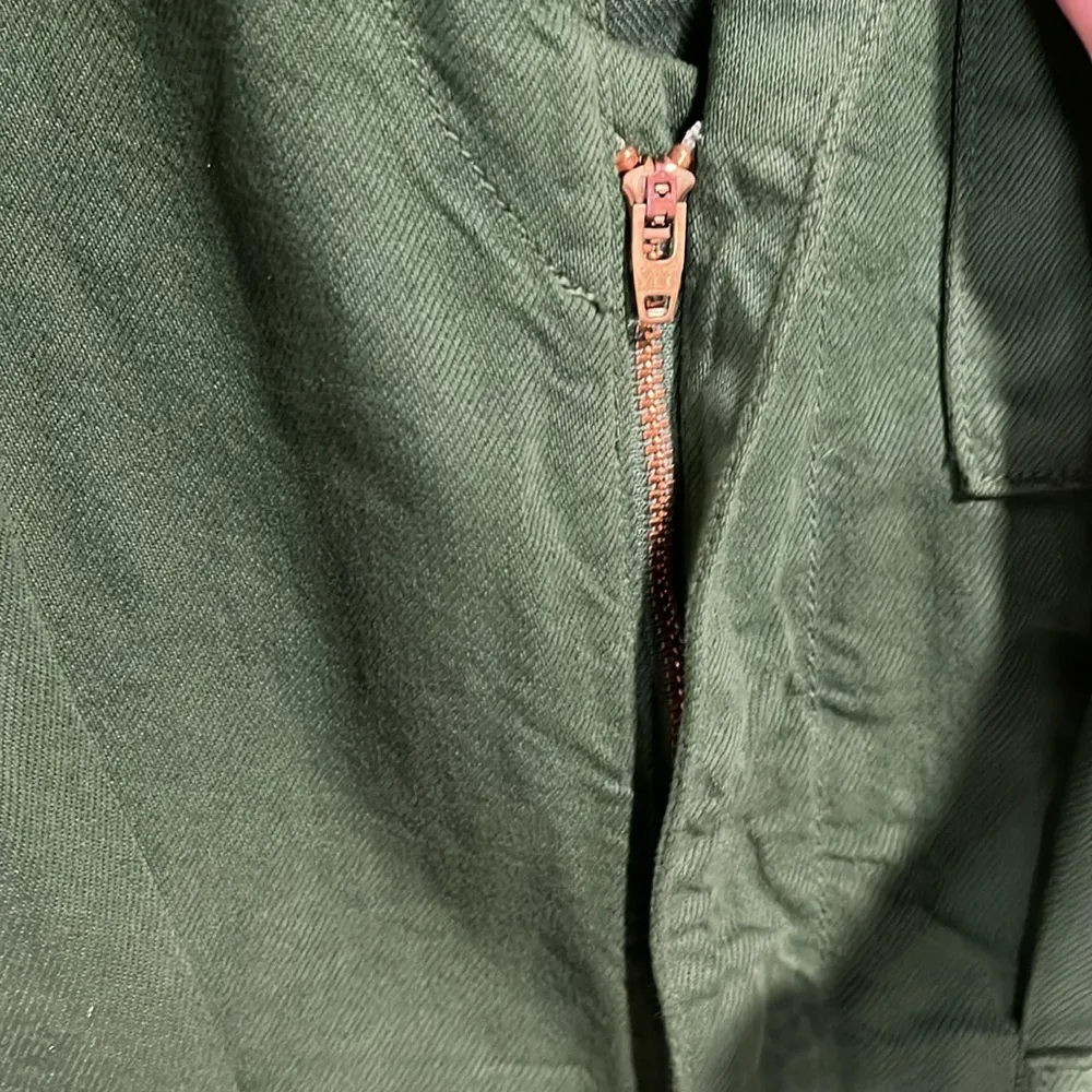 Anthropologie Etica NWT Kingsley Utility Jumpsuit Juniper Green Denim - XS - Image 6