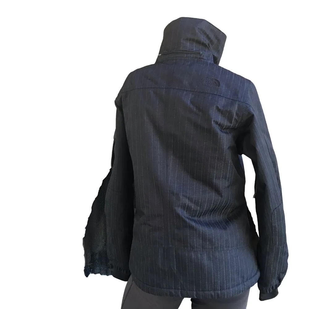 North Face Full Zip Black Winter Quilted Lined Jacket Women's Size Small - Image 3