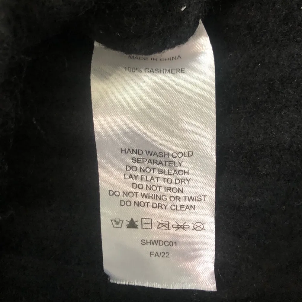 Mongolian Black Cashmere Ribbed Women’s Midi Skirt Size Medium NWOT - Image 10