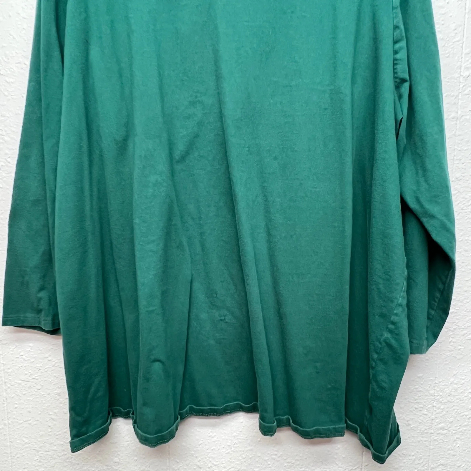 Woman Within Long Sleeve T-Shirt Womens 3X Basic Baselayer Lounge 100% Cotton - Image 4