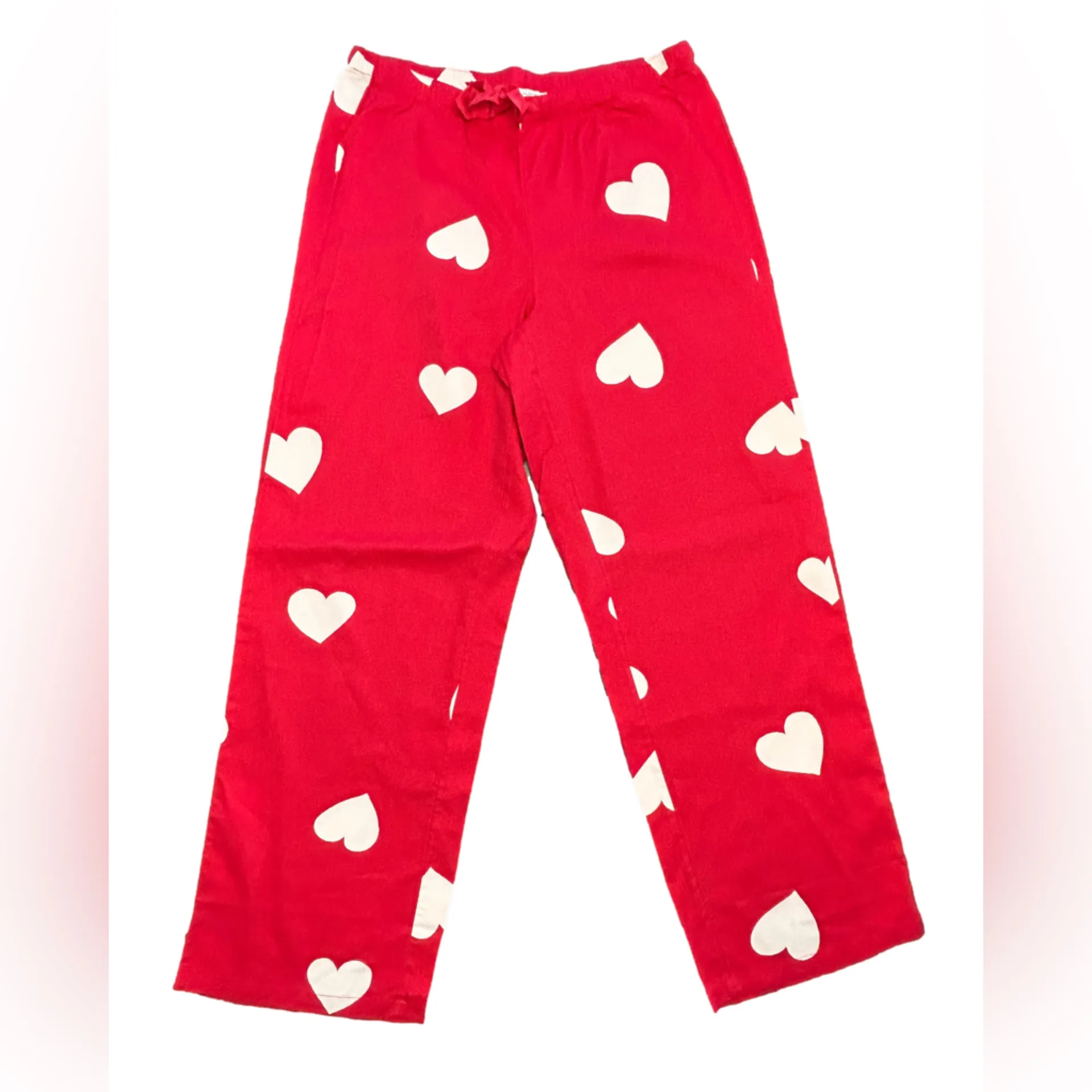 The Loft red whimsical heart print Valentine’s Day two piece pajama set NWT SM - Image 7