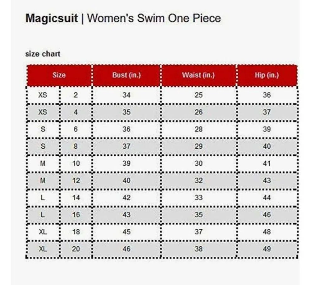 Magicsuit Magnolia Blossom Black White Rita Tankini Top Size 8 - Image 7