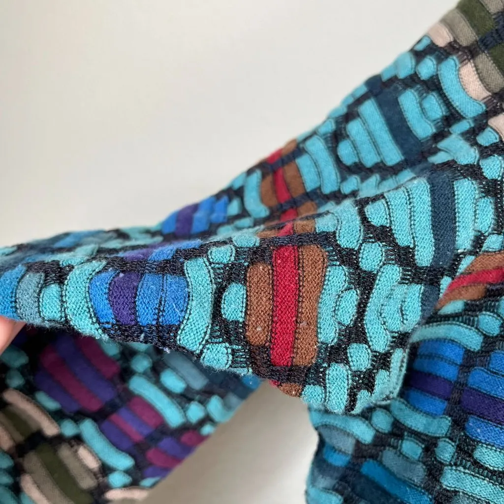 Nic + Zoe Womens Multicolor Knit Draped maximalist Cardigan Jacket Size 2X - Image 9