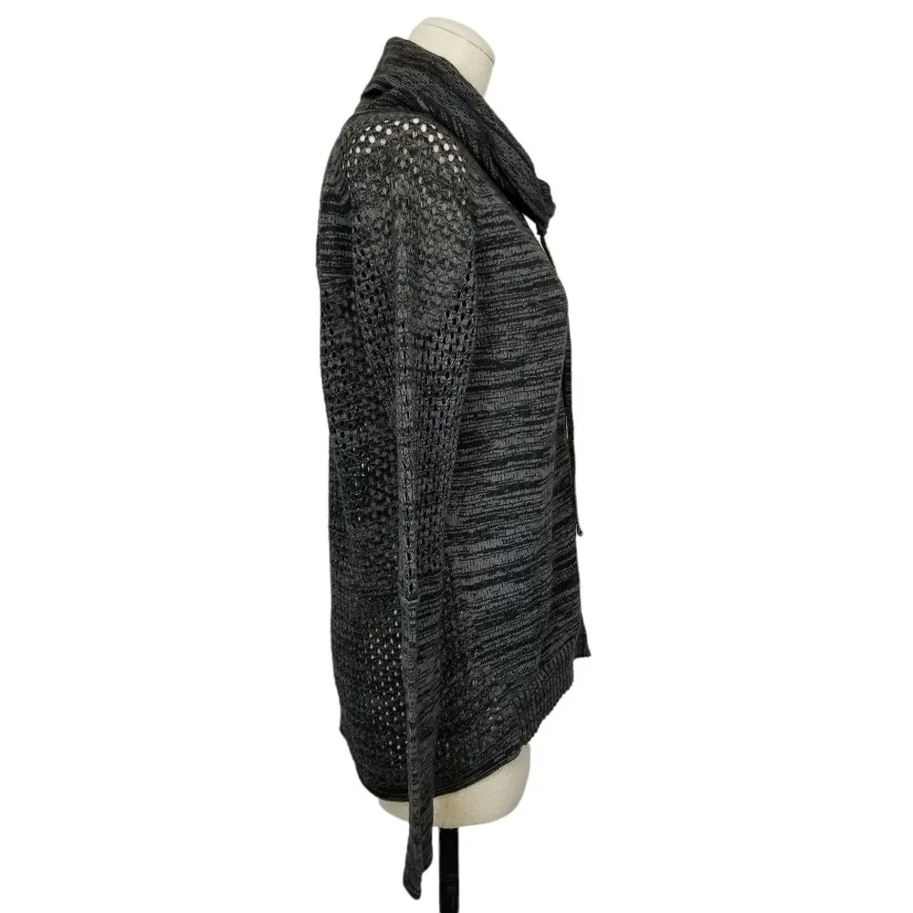 Prana Cedar Cowl Neck Pullover Sweater Gray Small - Image 6