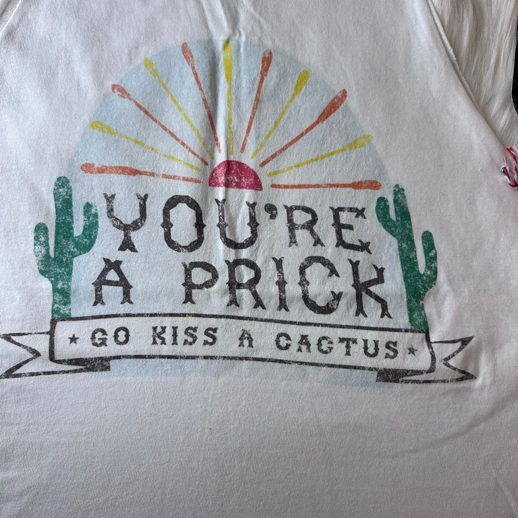 Mamie Ruth You’re a Prick Go Kiss Yourself Muscke Tank Size Small White - Image 9