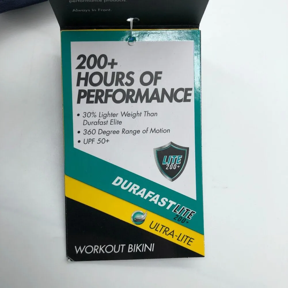 TYR Guard Crosscutfit Workout Bikini Top Navy Blue XXS - Image 3