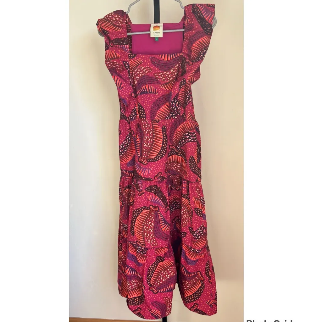 Anthropologie Farm Rio Wild Bananas Dress XS - Image 5