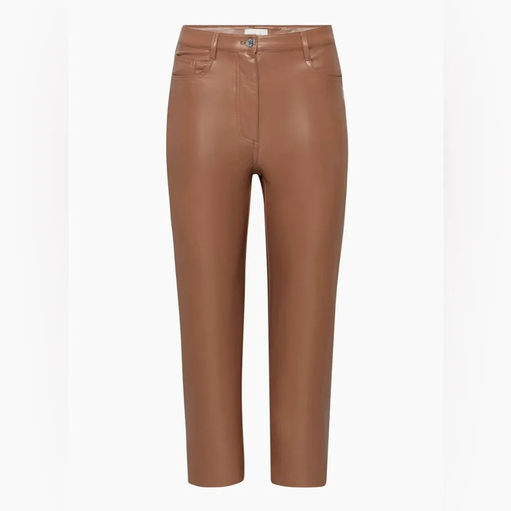 Aritzia Wilfred The Melina™ Cropped Pant Color  Epicurean Brown (Size 14) - Image 5
