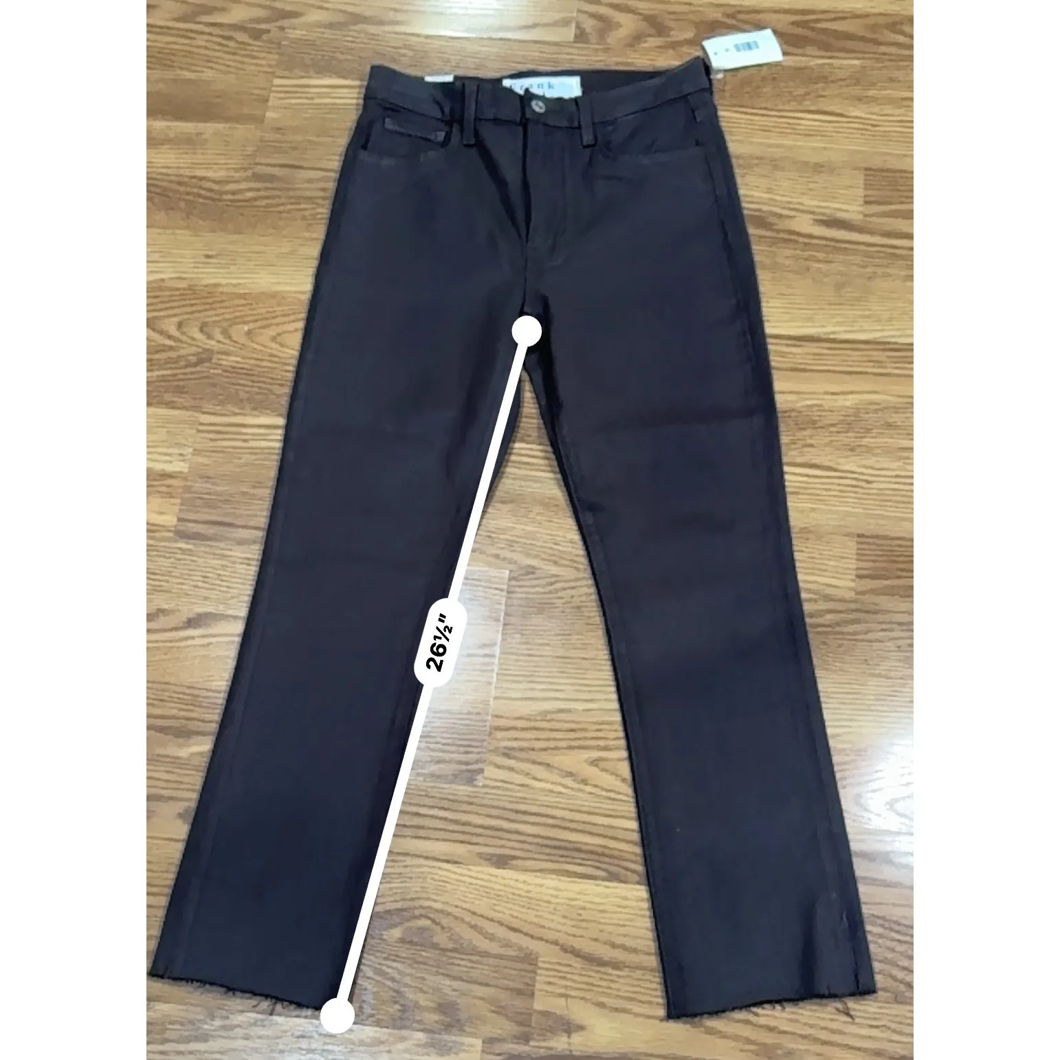 FRANK & EILEEN THE CORK EVERYDAY JEAN IN WAXED CHOCOLATE size 27 - Image 5