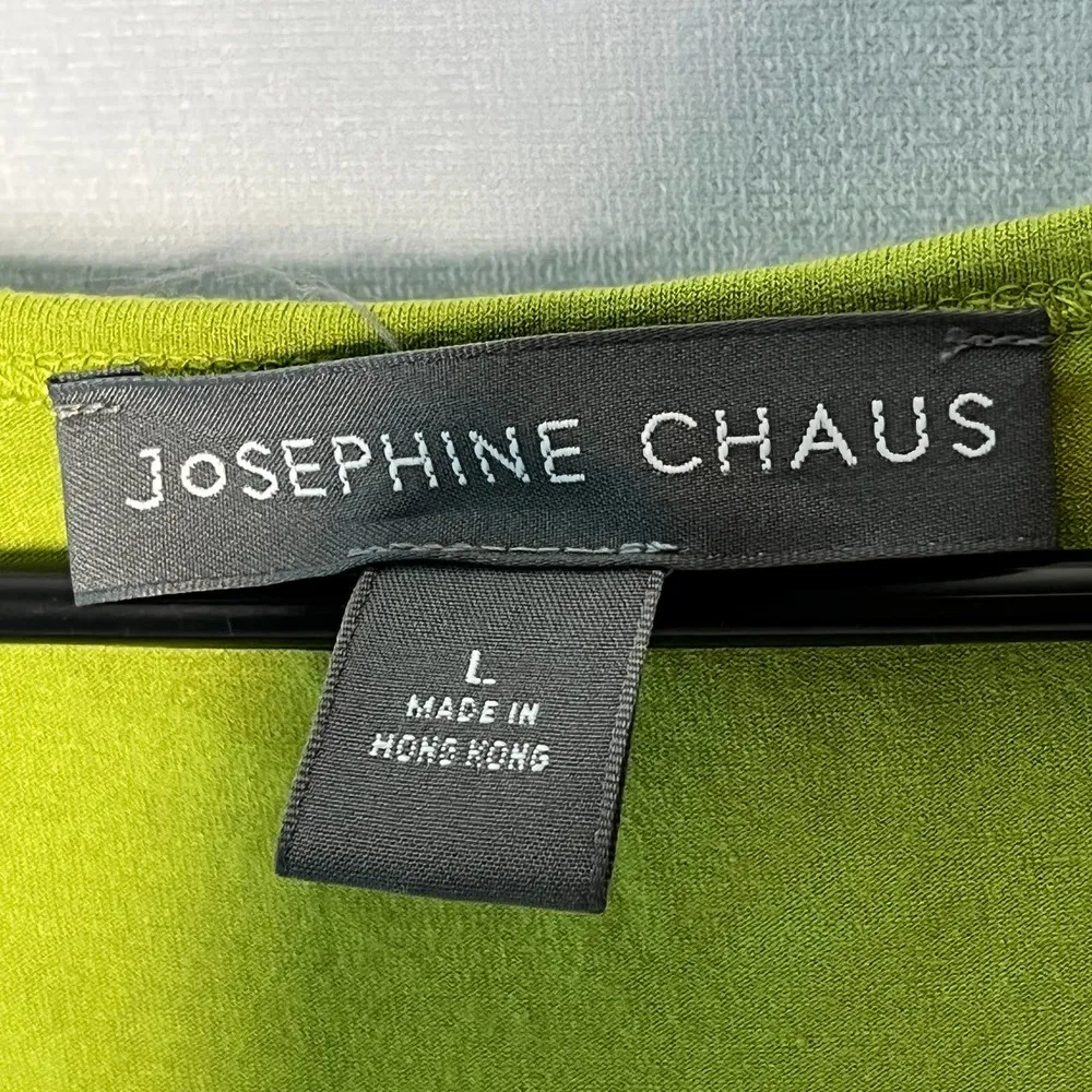 Josephine Chaus Shirt Green Tank Top Sleeveless L - Image 4