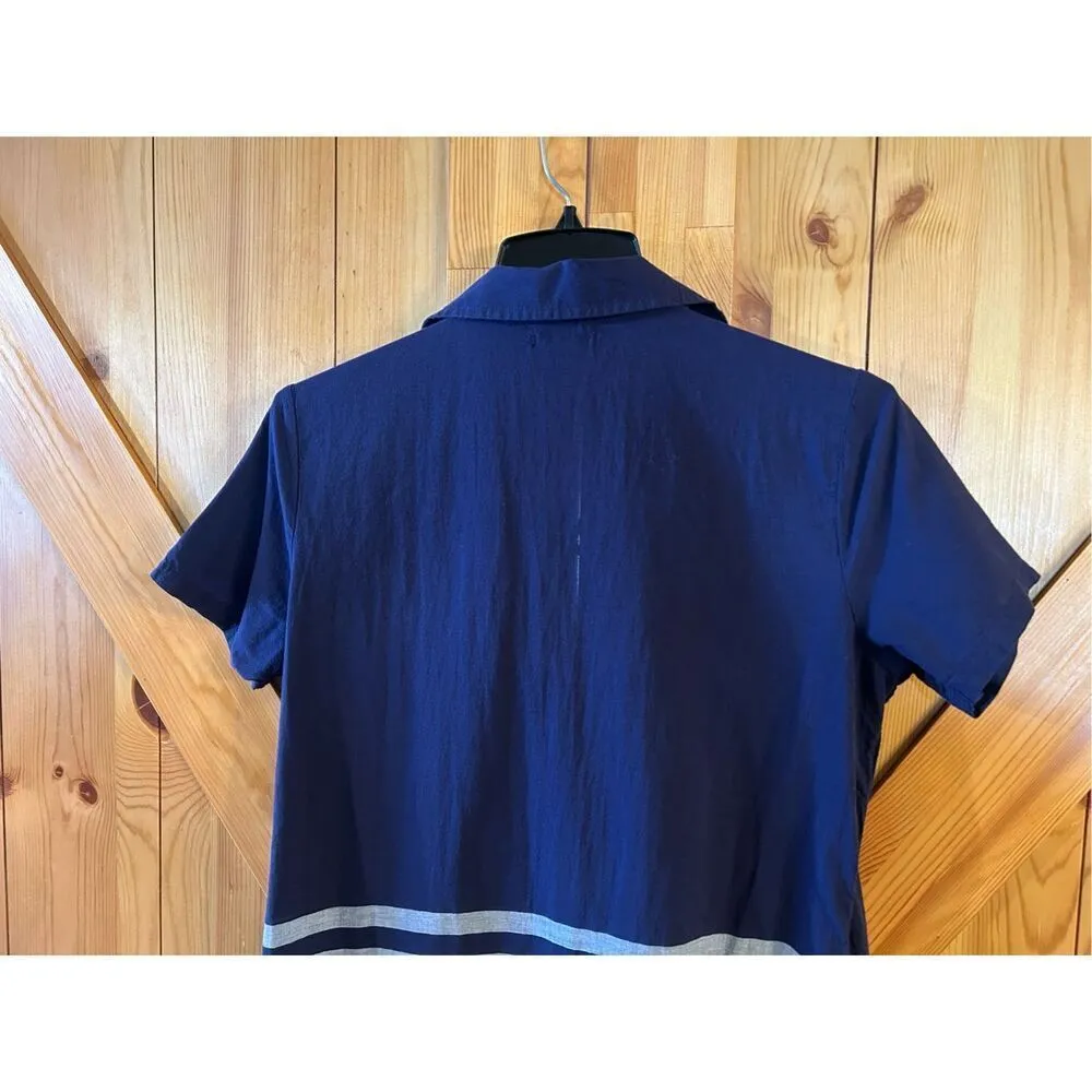 U.S. Polo Assn. LACE UP STRIPED DRESS Size Medium (8522) - Image 7