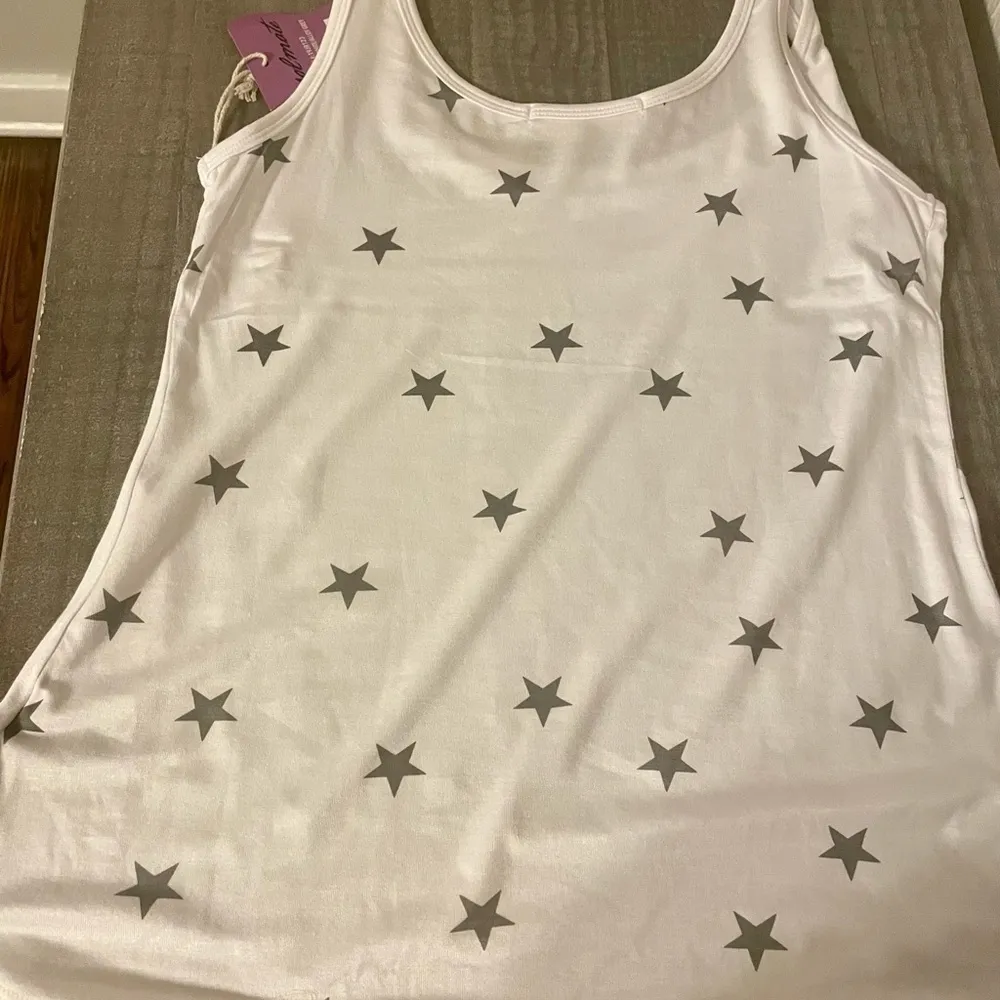 SOL Mate NWT Myrtle Beach rhinestone star tank top White - Image 6