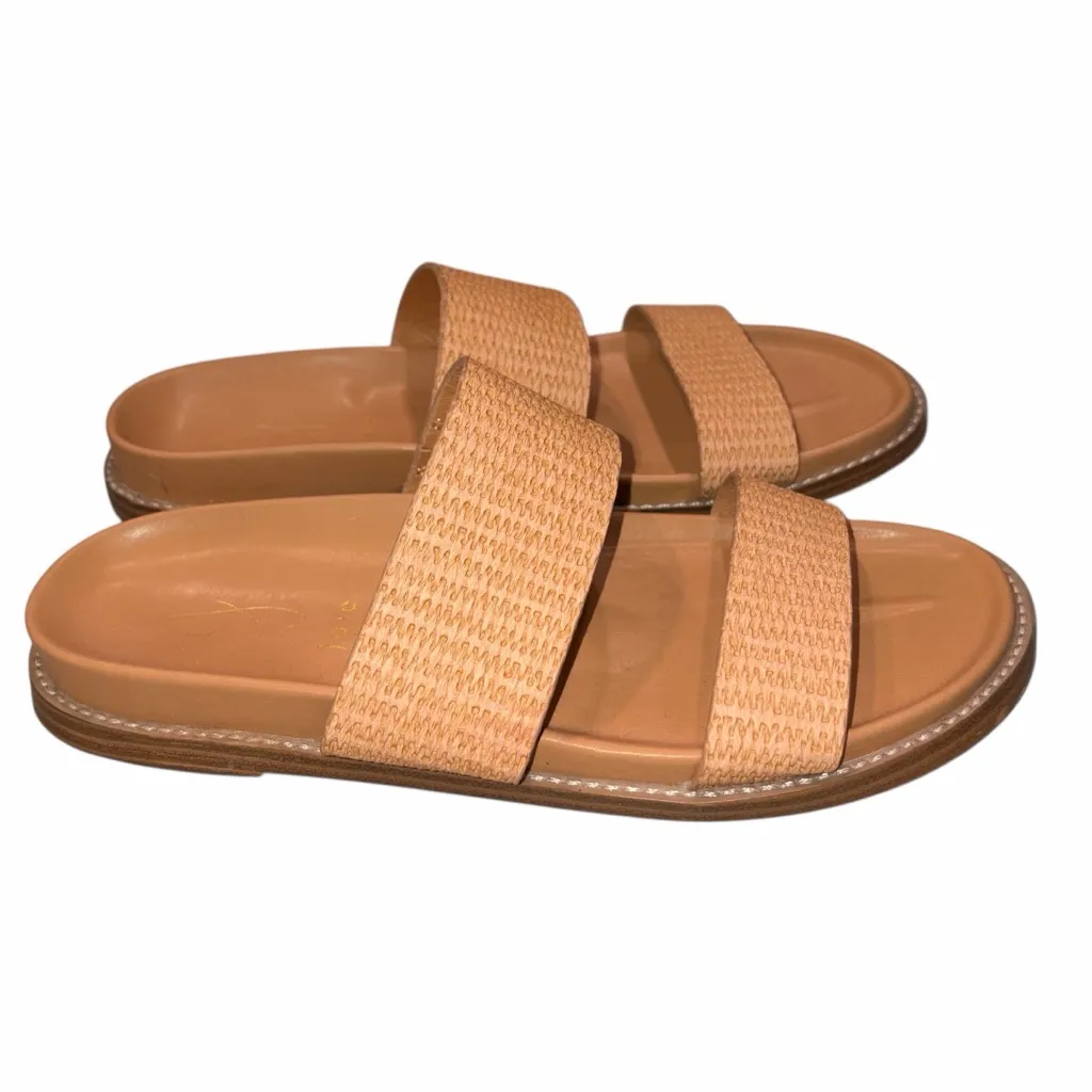 Joie Nimble Brown Woven Slide Sandals Shoes size 7.5 - Image 4