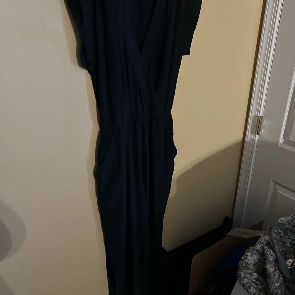 Babaton black silk jumpsuit L - Image 6