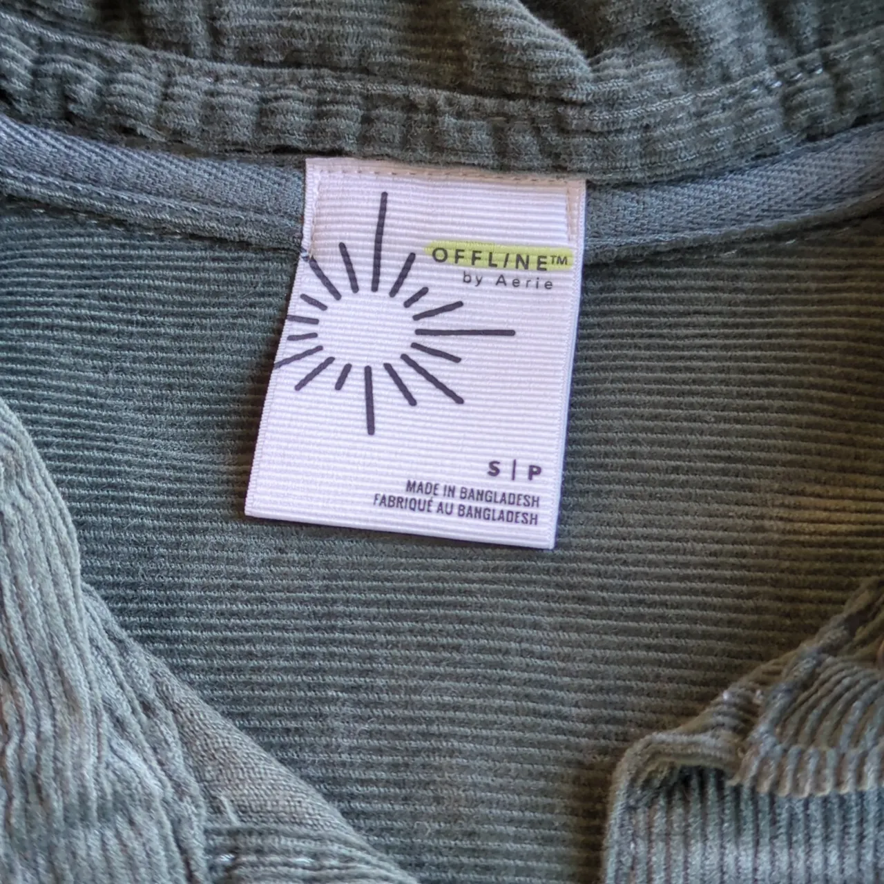 Offline by Aerie Oversized Corduroy Button Up - Image 2