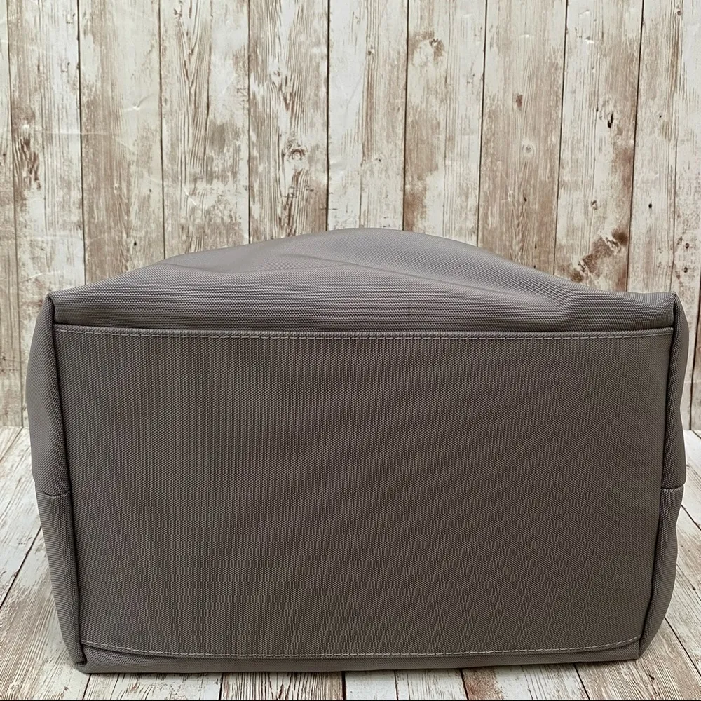 Dooney & Bourke Gray Nylon Drawstring Bucket Shoulder Bag - Image 6