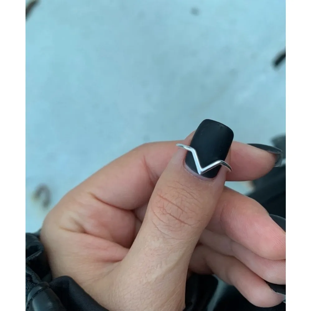 NEW White Gold Plated Midi Knuckle‎ Finger Stacking Ring, Adjustable - Image 5