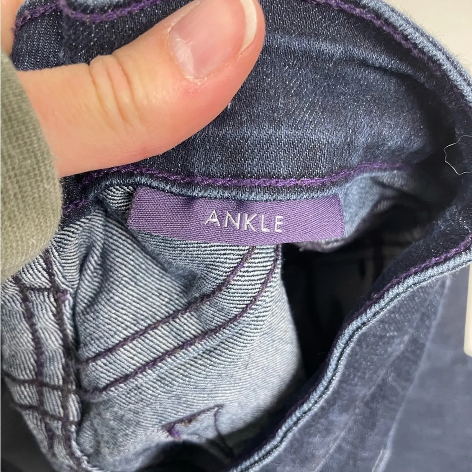 NYDJ Dark Wash High Rise Skinny Jeans Ankle Fit Womens 2 Blue Denim Stretch - Image 8