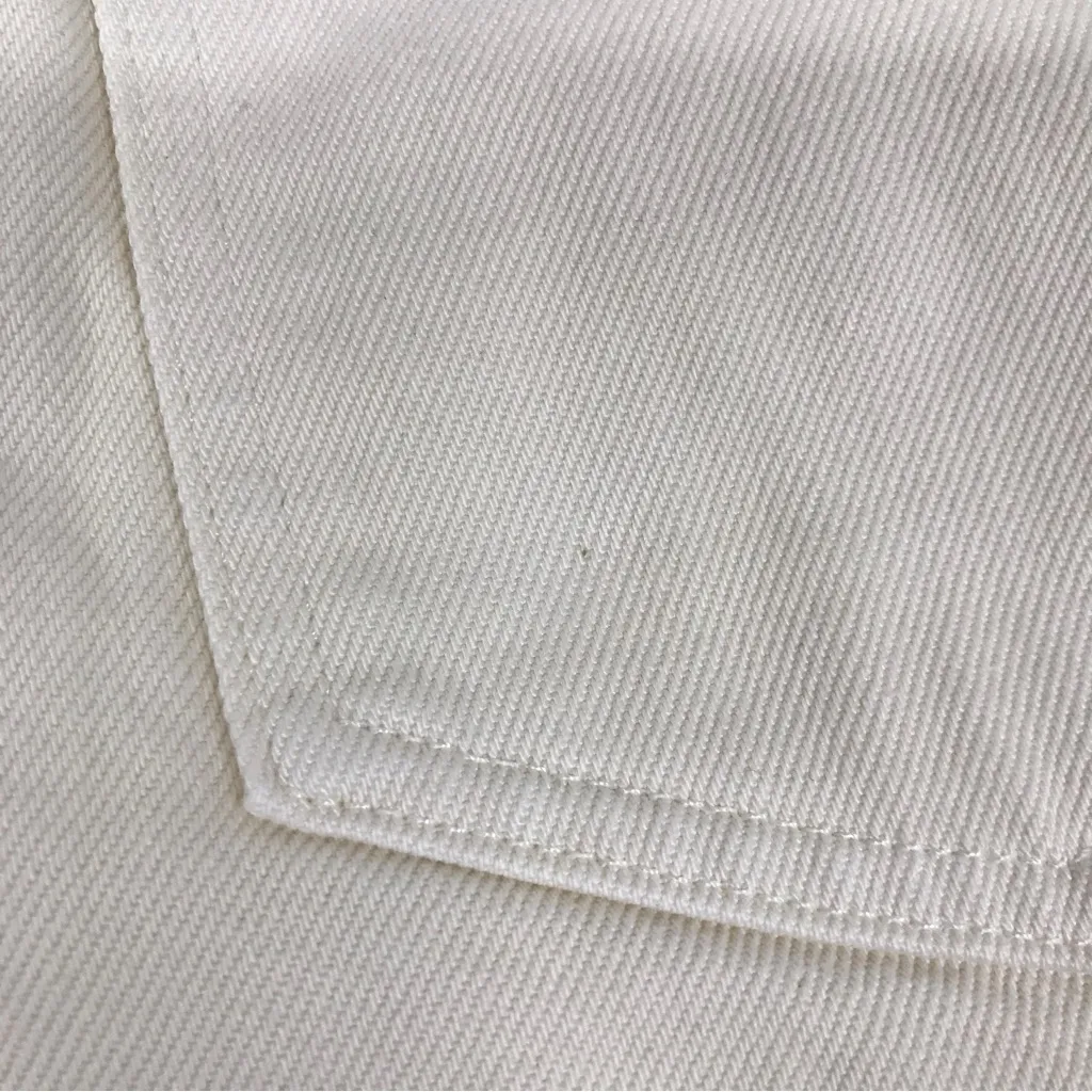 New APIECE APART Meridian Straight Leg Jeans‎ High Waist Rise Ecru Cream Size 28 - Image 11