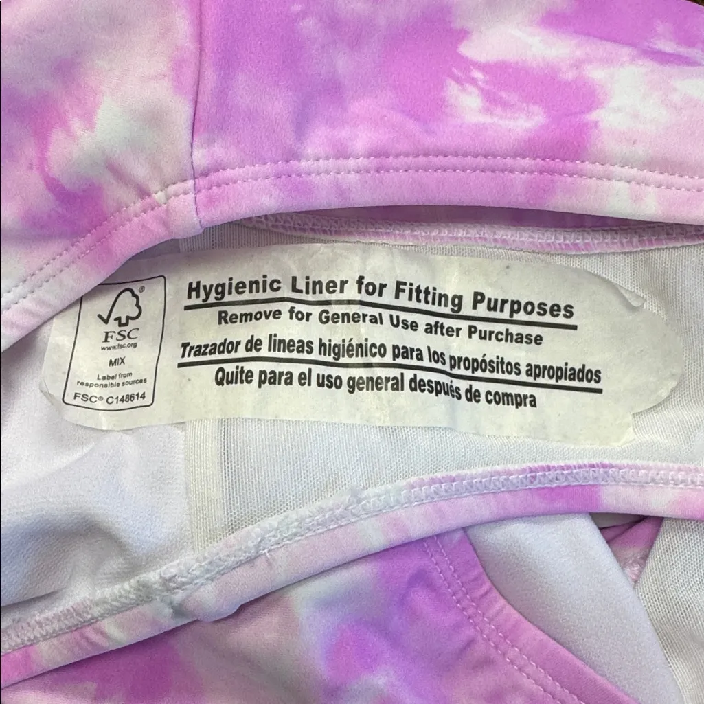 California Waves Plus Size Tie-Dye One-Piece Swimsuit Pink Size 2X 20/22 NWT - Image 9