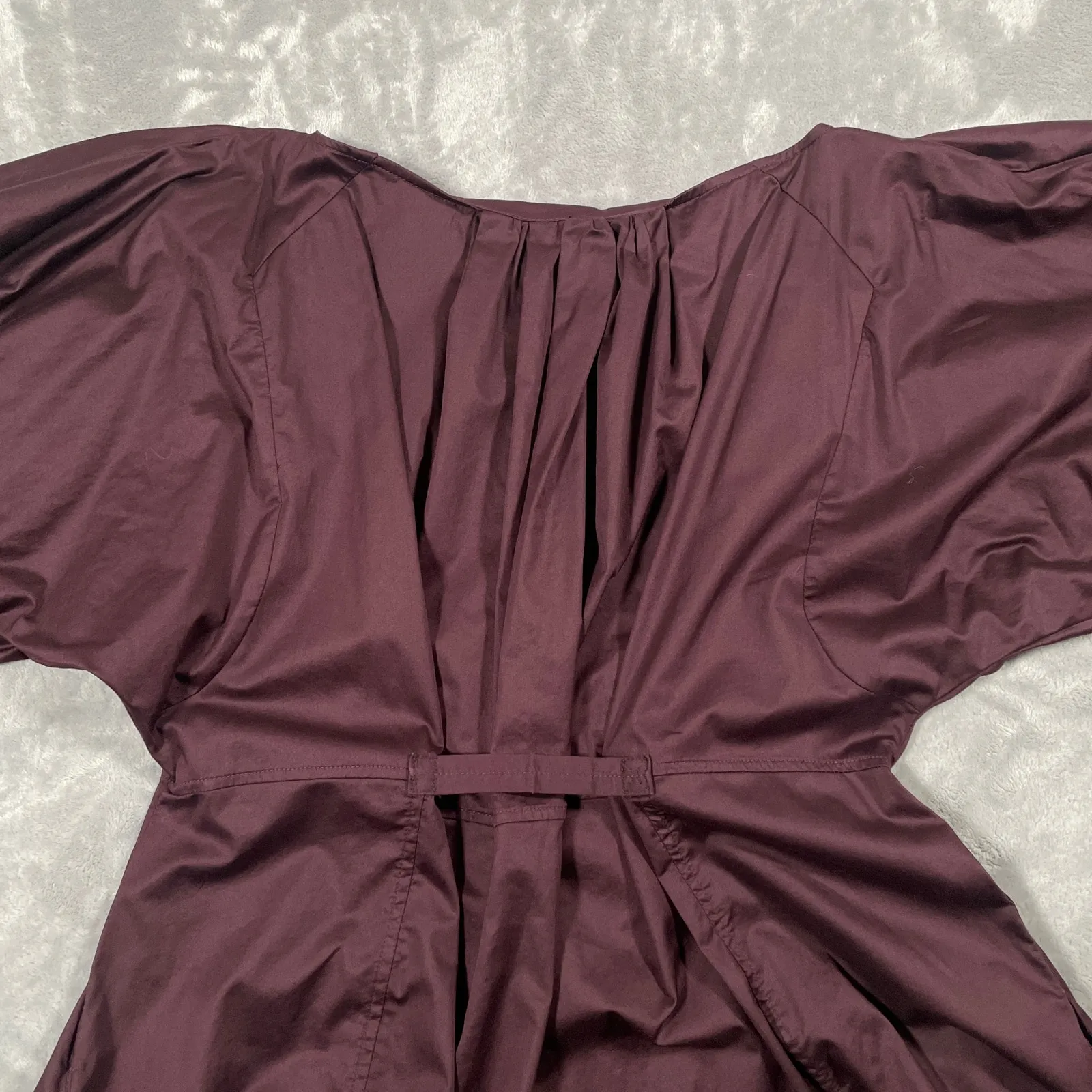 COS Dress 6 Puff Sleeve Midi Prairie Cottage Milkmaid Witchy Goth Flowy Pleated - Image 6