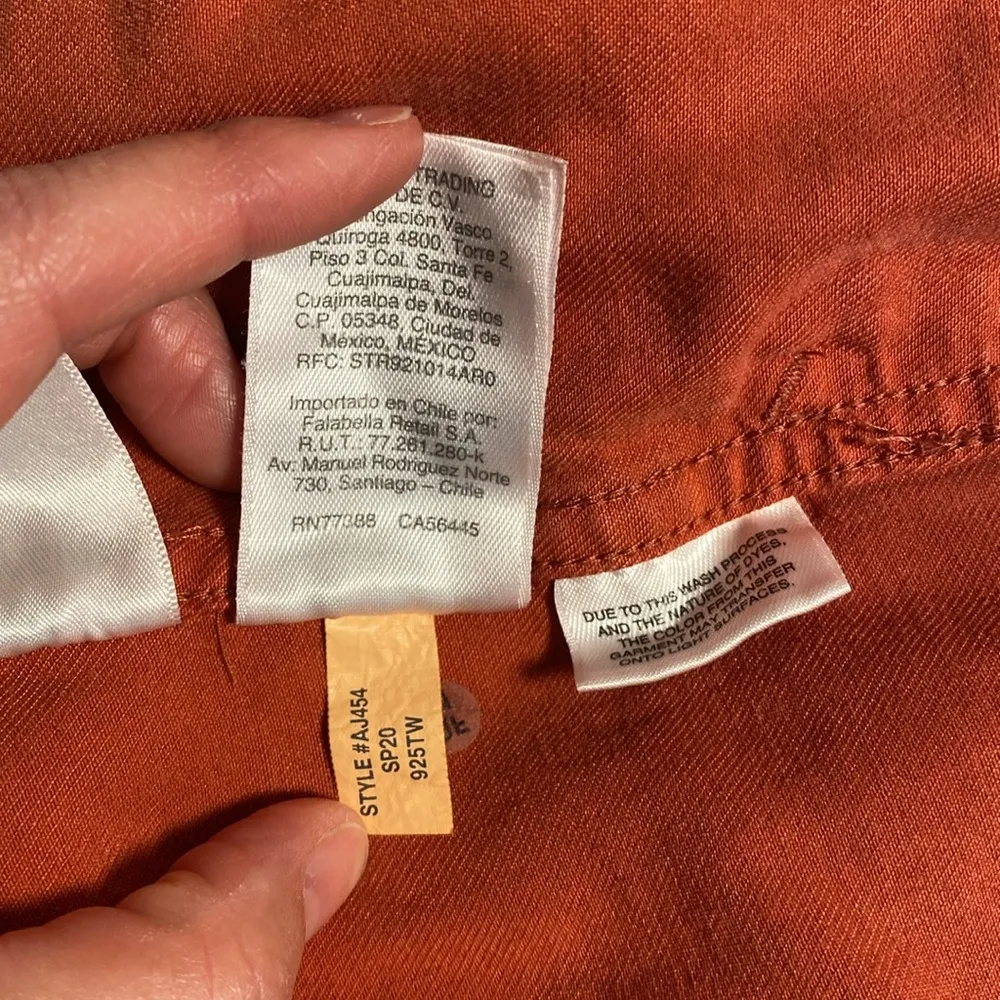 J. Crew Zip-Up Seaside Pants High Rise size 6 Salmon Coral Color Soft - Image 10