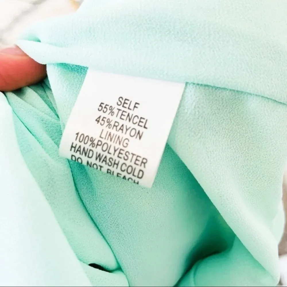 Maddy K Mint Flower‎ Open Back Romper Size Small - Image 8