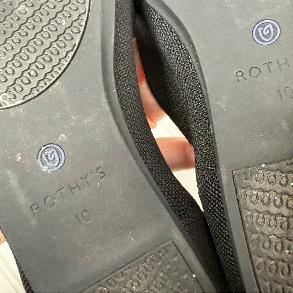 Rothy’s black round toe flats size 10 - Image 9
