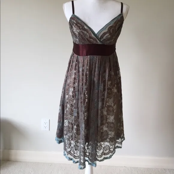 Necessary Objects Dress with blue and brown floral print - Image 28