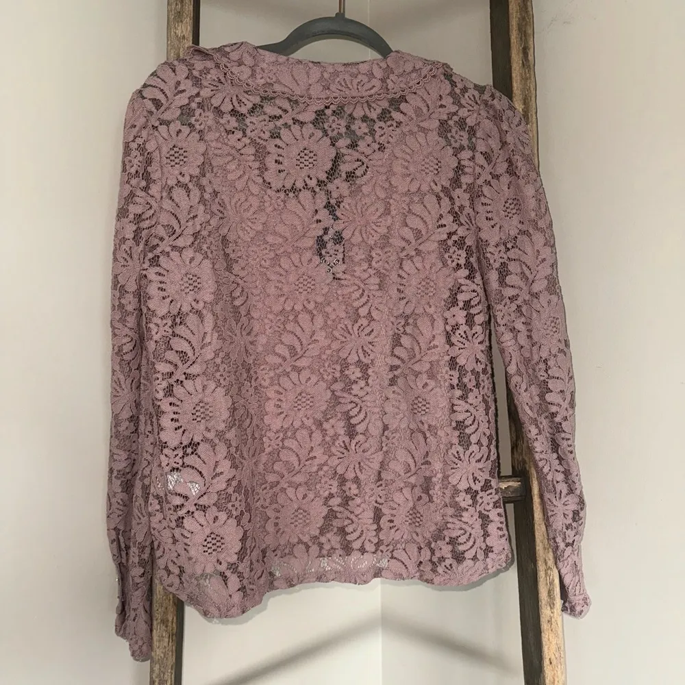 Cable & Gauge NWT Lace Blouse With Tank Top Liner Medium - Image 10