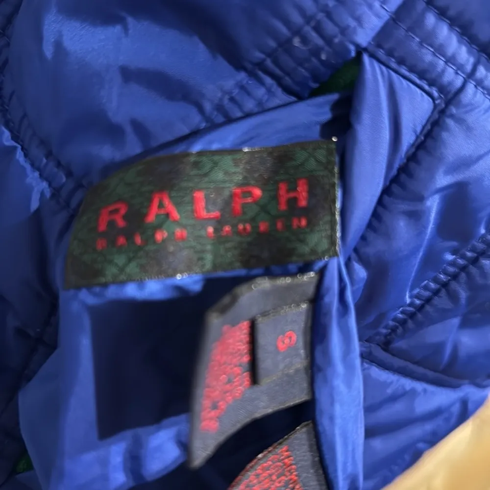 Vintage Ralph Lauren reversible blue and green ski vest - Size S - Image 4