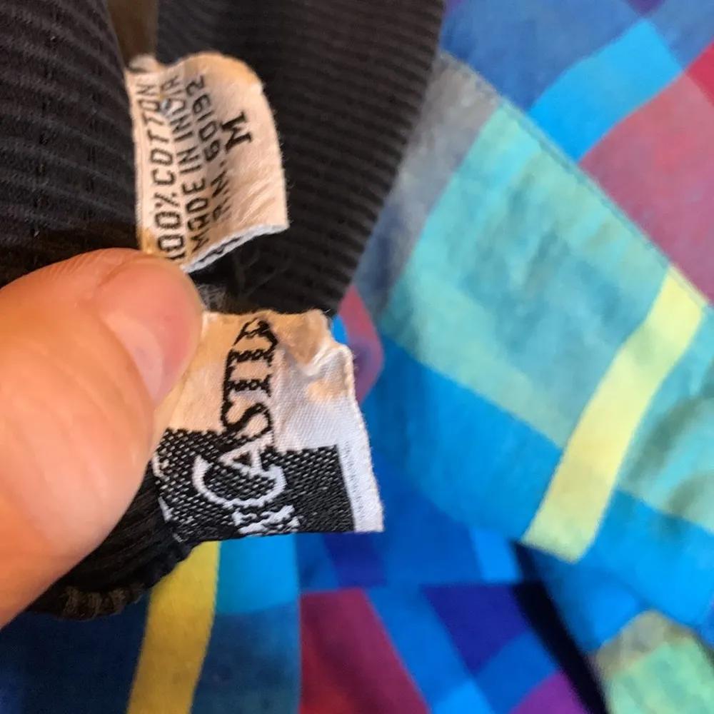 Vintage Cotton Castle 100% Cotton Full Zip Jacket Size M Blue Size M - Image 4