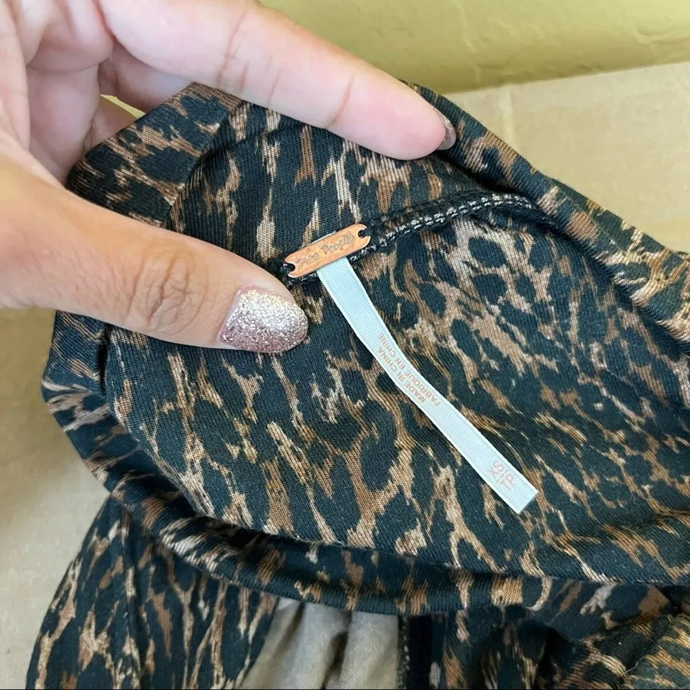 Free People Wild Thing Leopard Print Top - Image 7