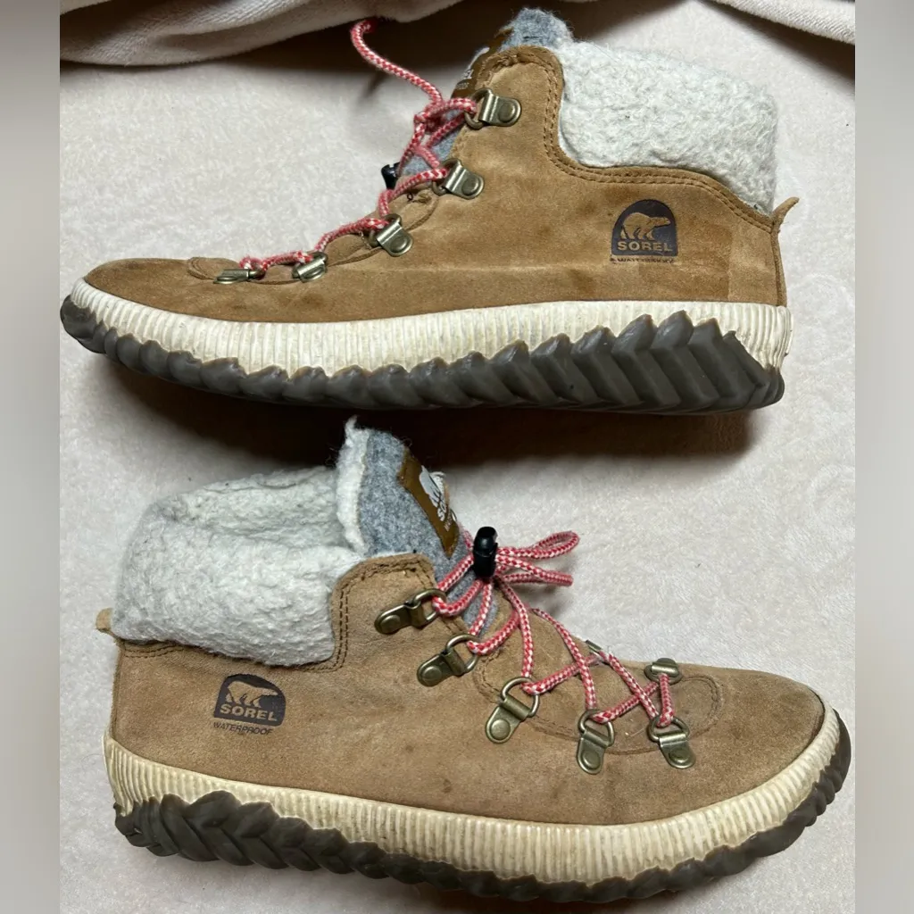 Sorel Women's Size 5 Brown Out N About Conquest Waterproof Fur Boots Shoes - Image 2