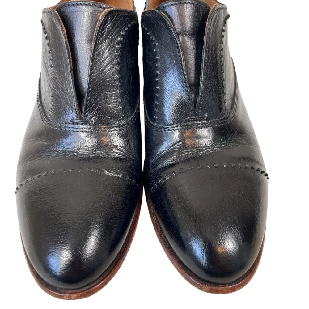 Moma Italian made black leather shoes size 39 - Image 4